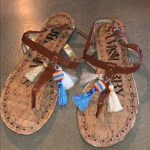 Sam & Libby Tassel Sandals